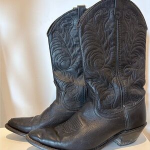 Black Heeled Cowboy Boots